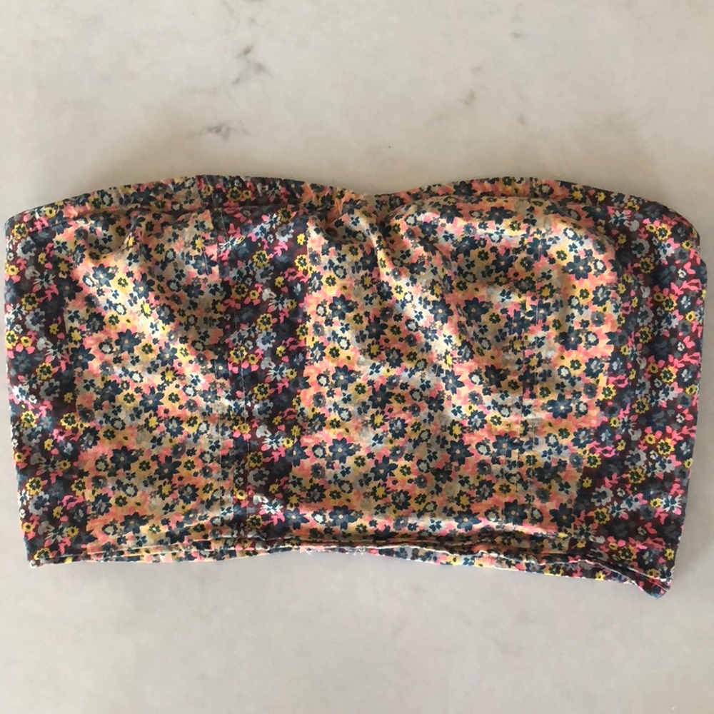 Floral tube top